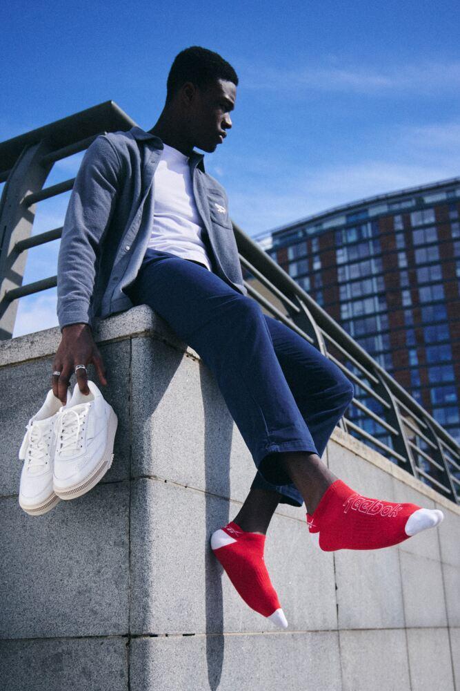 Sockshop ReebokMens & Womens Cotton Essentials Trainer Socks With Arch Support 3-Pair