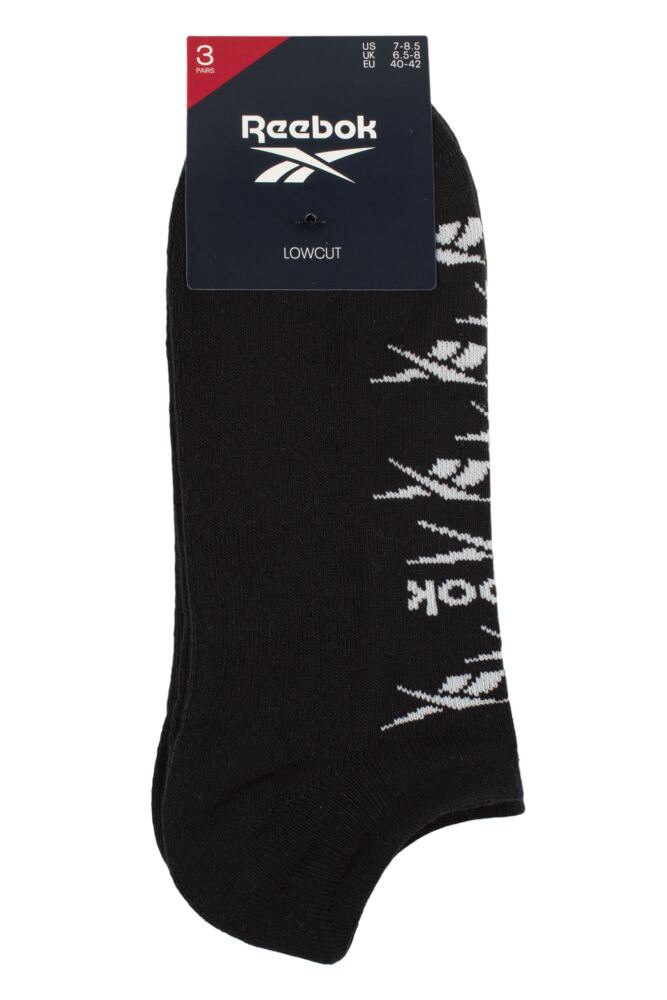 sockshop ReebokMens & Womens Cotton Essentials Trainer Socks 3-Pair