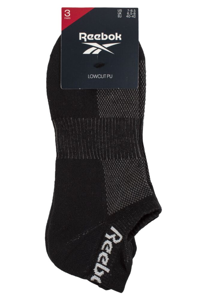 sockshop ReebokMens & Womens Cotton Essentials Trainer Socks 3-Pair