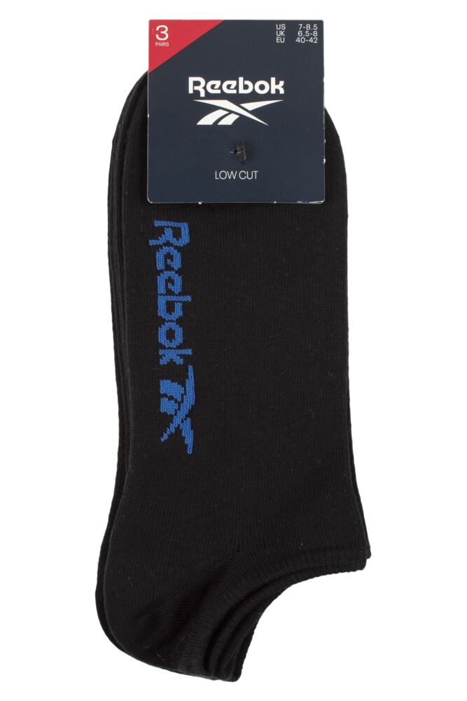 sockshop ReebokMens & Womens Cotton Foundation Trainer Socks 3-Pair