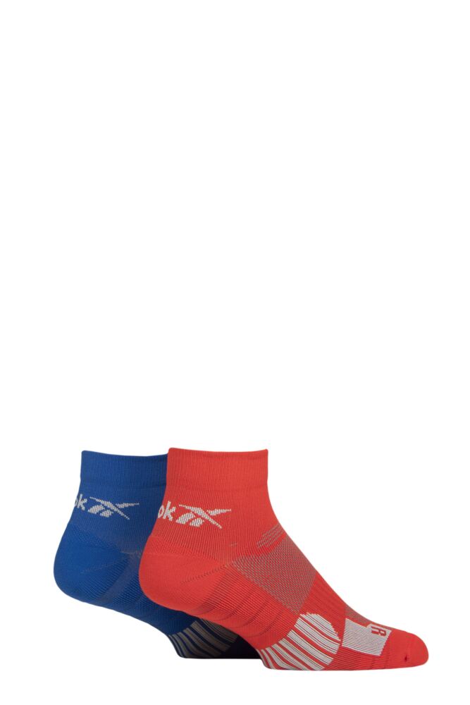 Sockshop ReebokMens & Womens Technical Ankle Cycling Socks 2-Pair