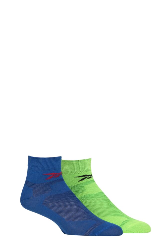 Sockshop ReebokMens & Womens Technical Ankle Light Running Socks 2-Pair