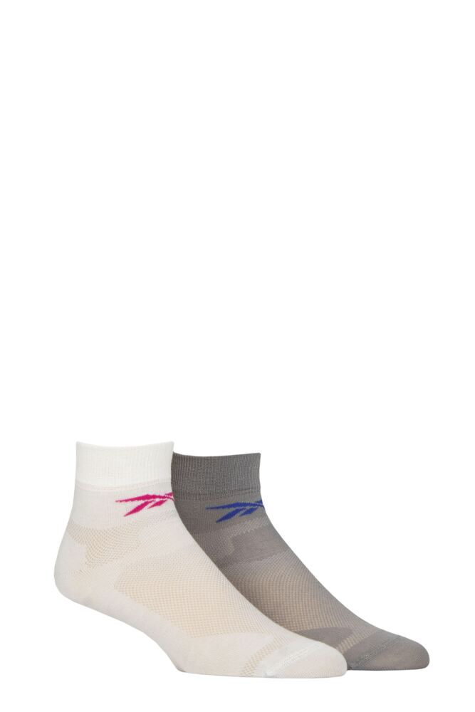 Sockshop ReebokMens & Womens Technical Ankle Light Running Socks 2-Pair