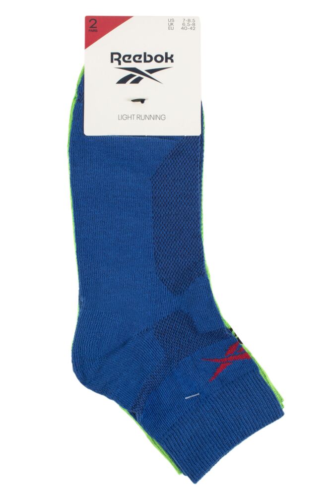 sockshop ReebokMens & Womens Technical Ankle Light Running Socks 2-Pair