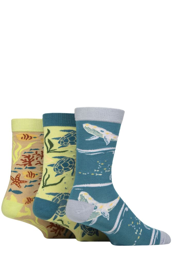 Sockshop Shared EarthMens & Women's Save Our Seas Bamboo Socks Gift Box – 3 Pair