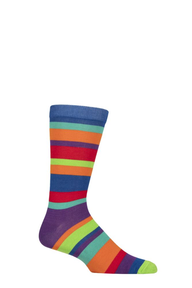 Sockshop Shared EarthMens & Womens Fair Trade Bamboo Bright Stripe Socks