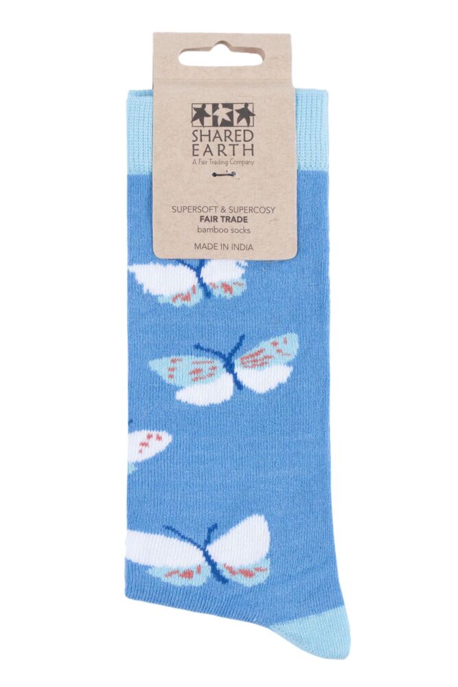sockshop Shared EarthMens & Womens Fair Trade Bamboo Butterfly Socks