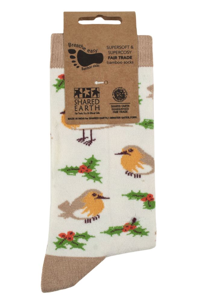 sockshop Shared EarthMens & Womens Fair Trade Bamboo Christmas Socks