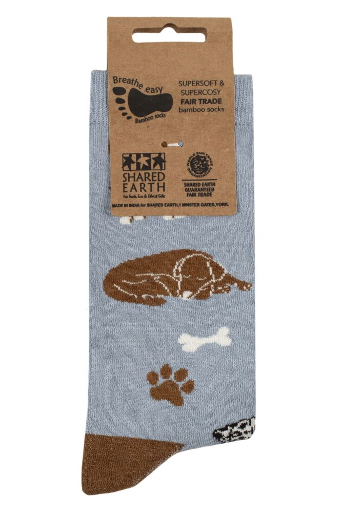 sockshop Shared EarthMens & Womens Fair Trade Bamboo Dog Socks