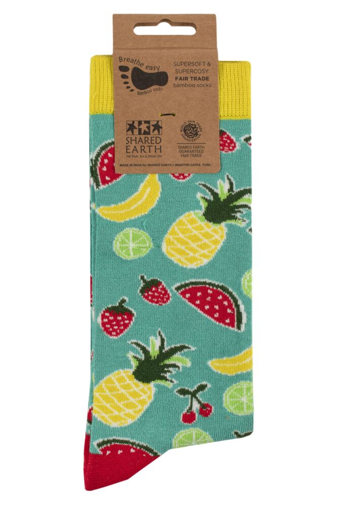 sockshop Shared EarthMens & Womens Fair Trade Bamboo Fruit Socks