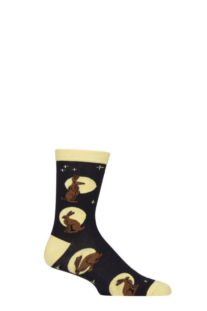 Sockshop Shared EarthMens & Womens Fair Trade Bamboo Hares & Moon Socks