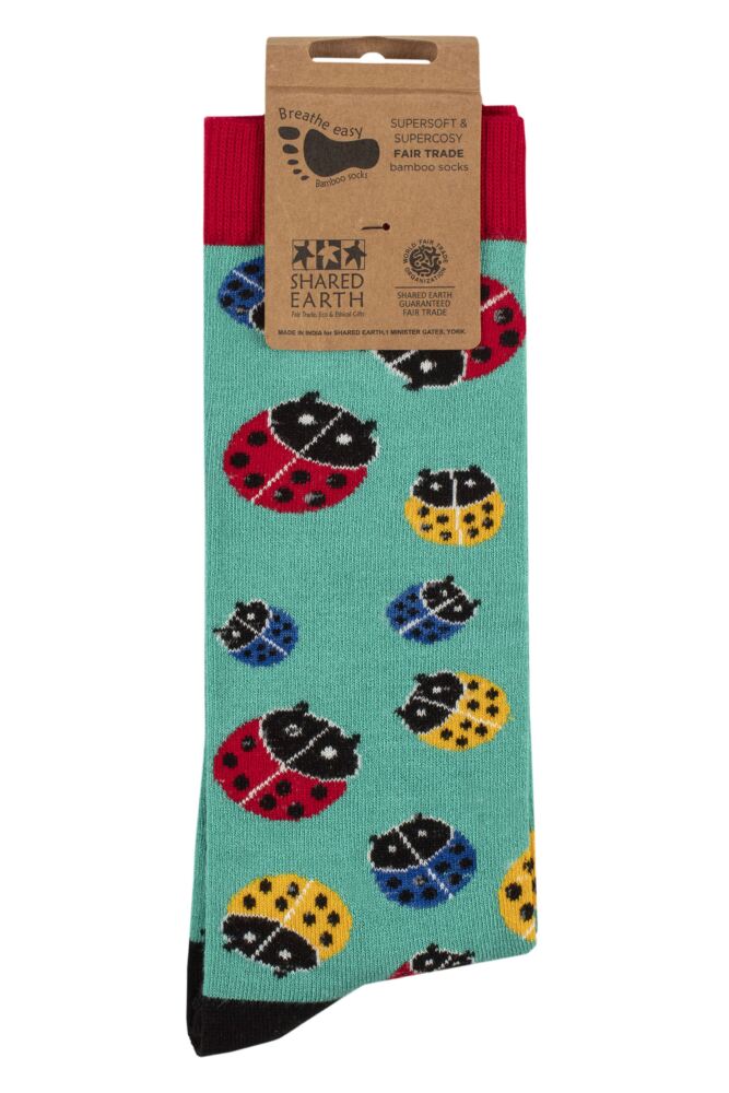 sockshop Shared EarthMens & Womens Fair Trade Bamboo Ladybird Socks