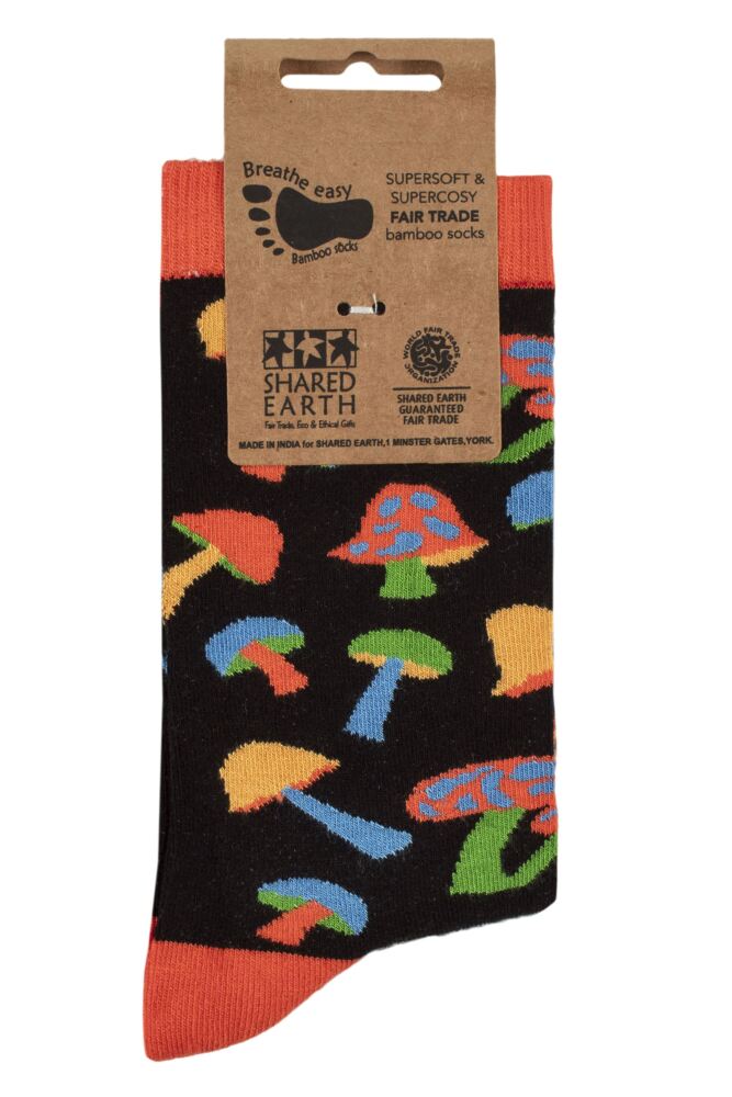 sockshop Shared EarthMens & Womens Fair Trade Bamboo Magic Mushroom Socks
