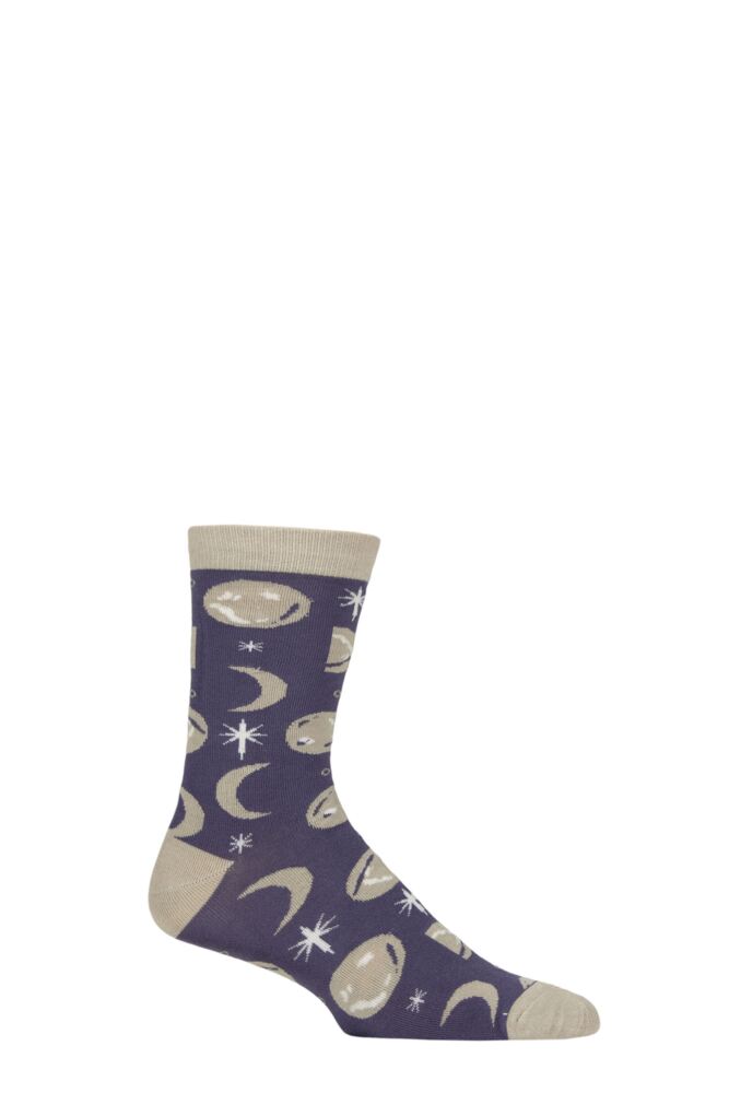 Sockshop Shared EarthMens & Womens Fair Trade Bamboo Moon Phases Socks