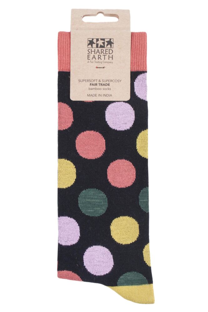 sockshop Shared EarthMens & Womens Fair Trade Bamboo Polka Dots Socks
