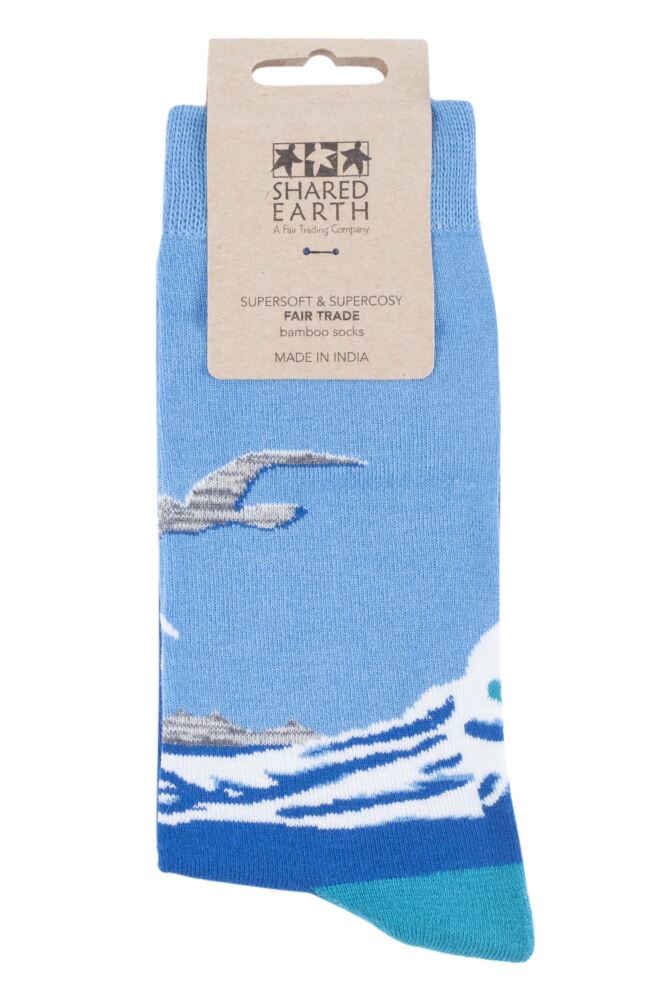 sockshop Shared EarthMens & Womens Fair Trade Bamboo Restless Sea Socks