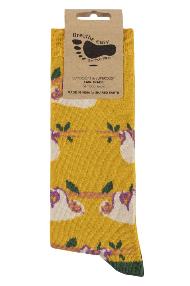 sockshop Shared EarthMens & Womens Fair Trade Bamboo Sloth Socks