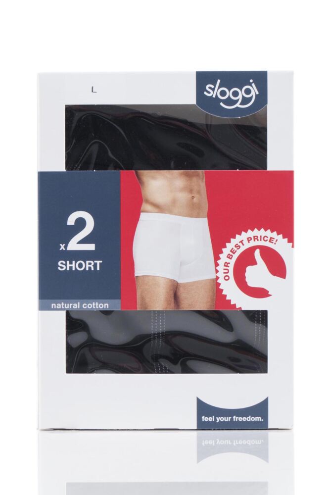 sockshop SloggiMens Cotton 24/7 Basic Hipster Briefs 2-Pack