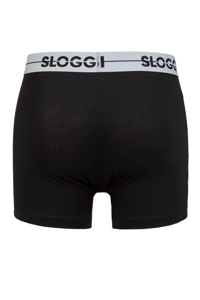 Sockshop SloggiMens Cotton Go Soft Waistband Comfort Longer Leg Boxer Shorts 3-Pack
