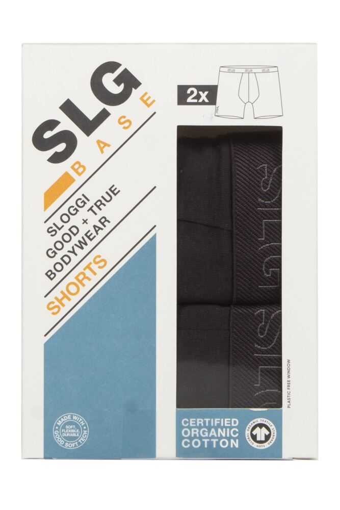 sockshop SloggiMens SLG Baselayer Boxer Shorts 2-Pack