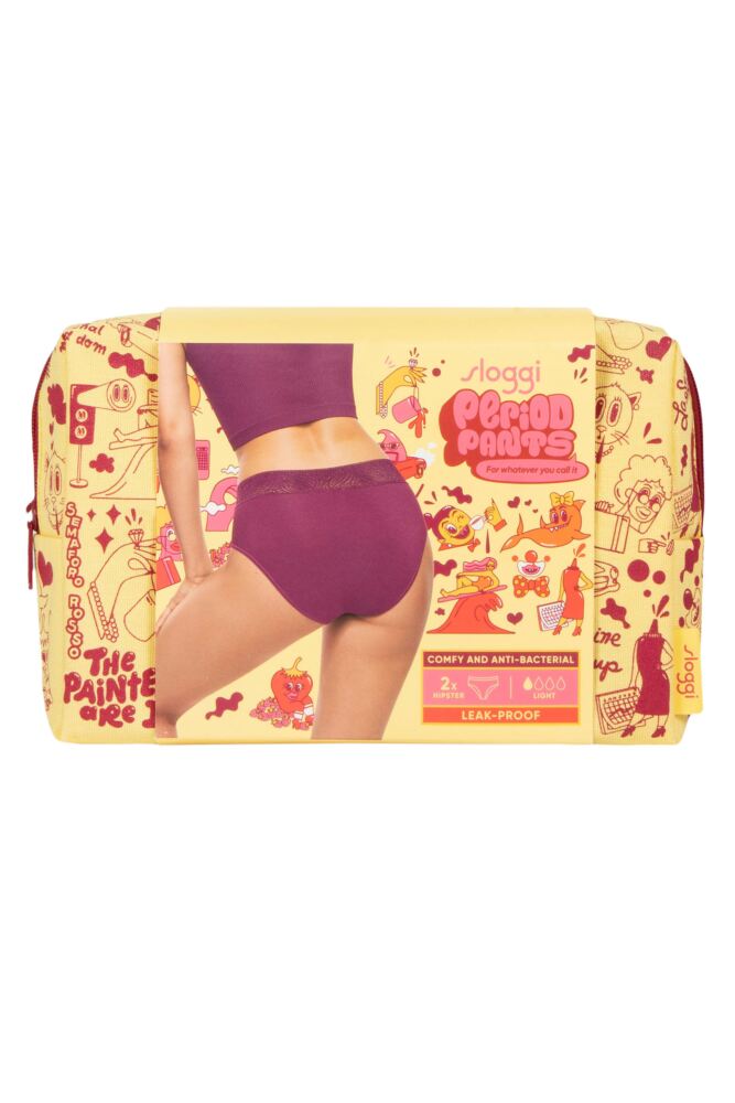 sockshop SloggiWomens Modal Period Pants Hipster Light 2-Pack