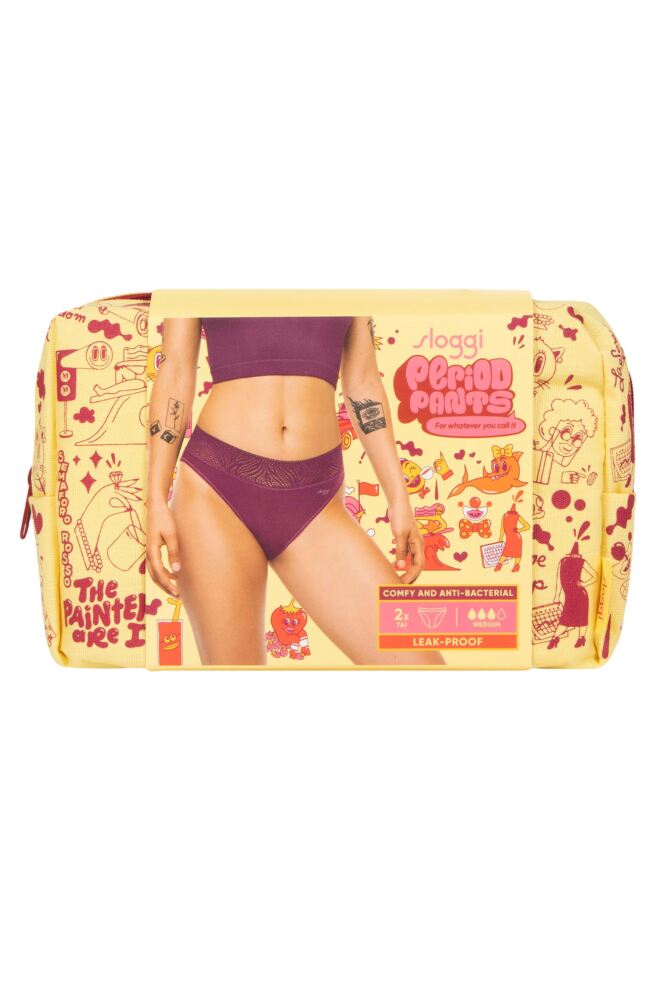 sockshop SloggiWomens Modal Period Pants Tai Medium 2-Pack