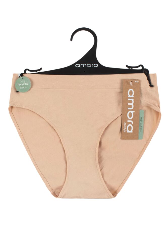 sockshop AmbraWomens Bare Essentials Hi Cut Brief