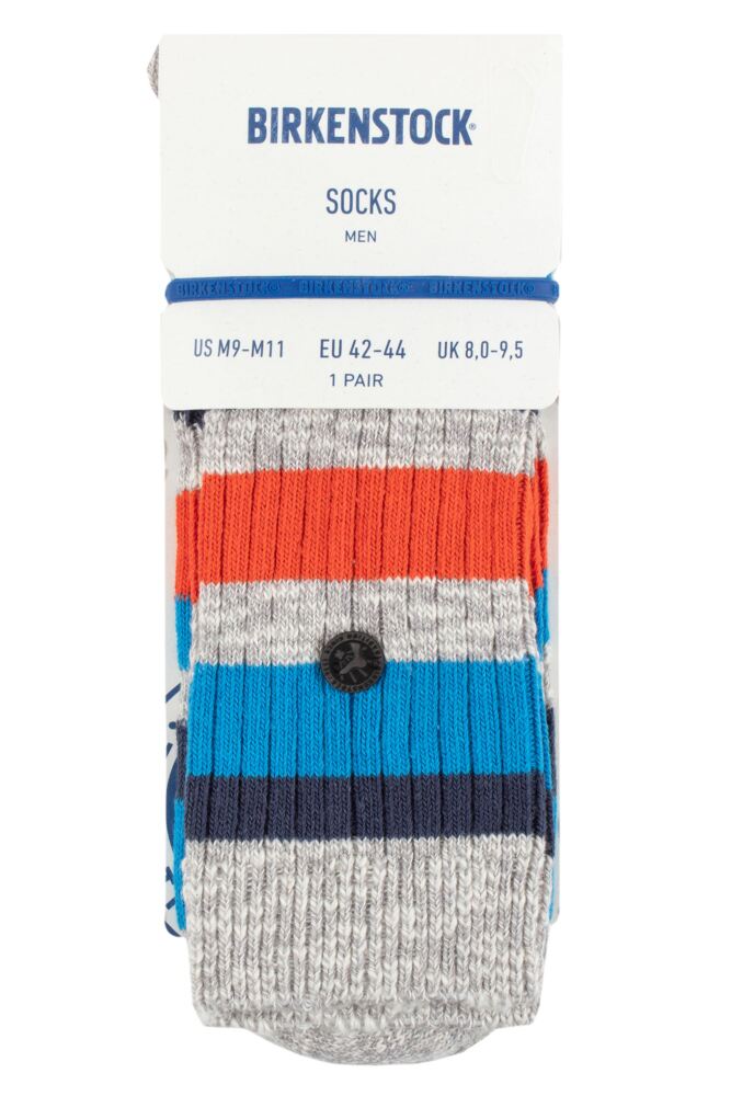 sockshop BirkenstockMens Cotton Slub Striped Socks