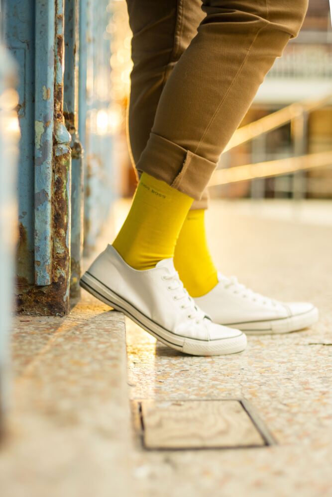 Sockshop BOSSMens Combed Cotton Marc Plain Socks