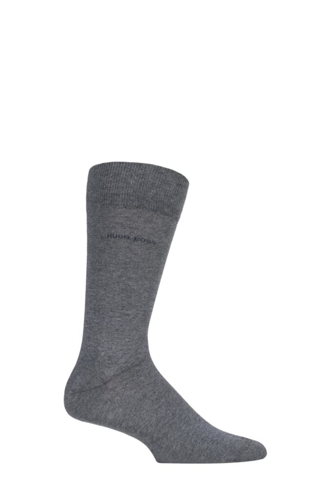 Sockshop BOSSMens Combed Cotton Marc Plain Socks