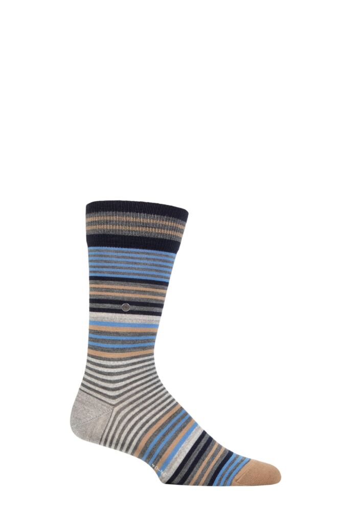 Sockshop BurlingtonMens Virgin Wool Stripe Socks