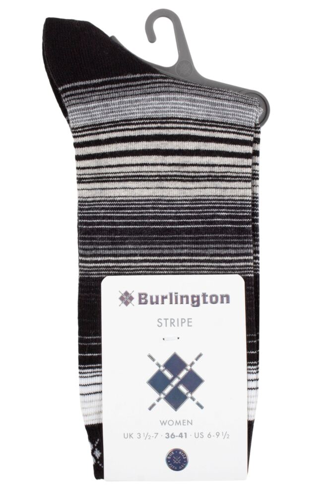 sockshop BurlingtonWomens Cotton Stripe Socks