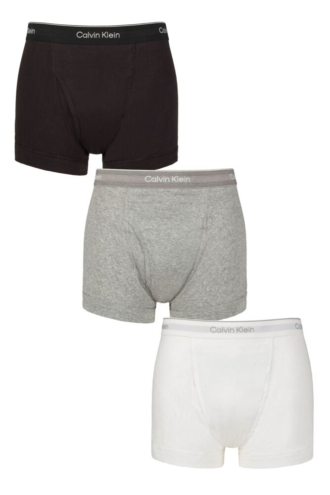 sockshop Calvin KleinMens 100% Cotton Trunks 3-Pack