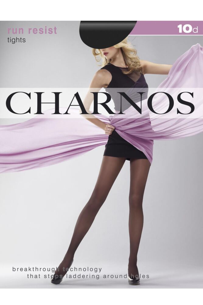 sockshop CharnosWomens 10 Denier Run Resist Tights