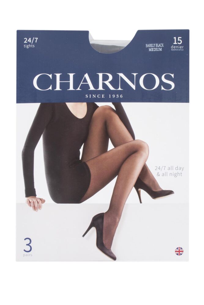 sockshop CharnosWomens 15 Denier 24/7 Tight 3-Pair