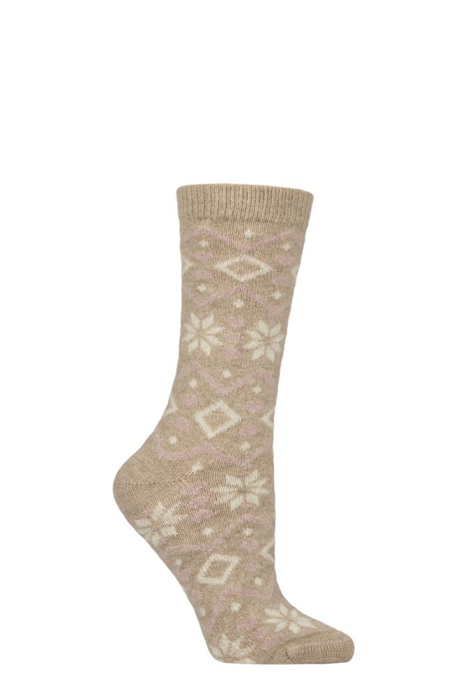 Sockshop CharnosWomens Cashmere Fairisle Socks
