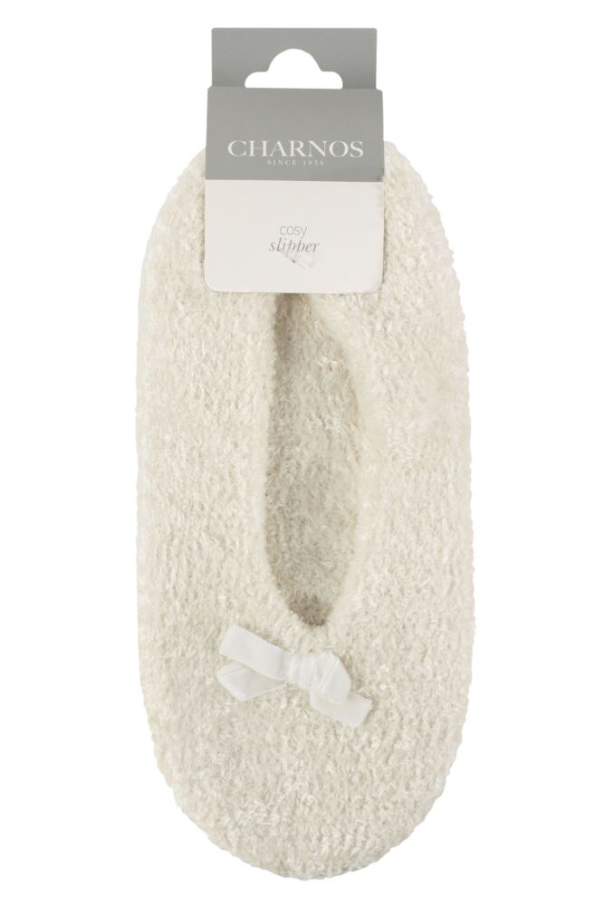 sockshop CharnosWomens Chenille Slippers with Bow