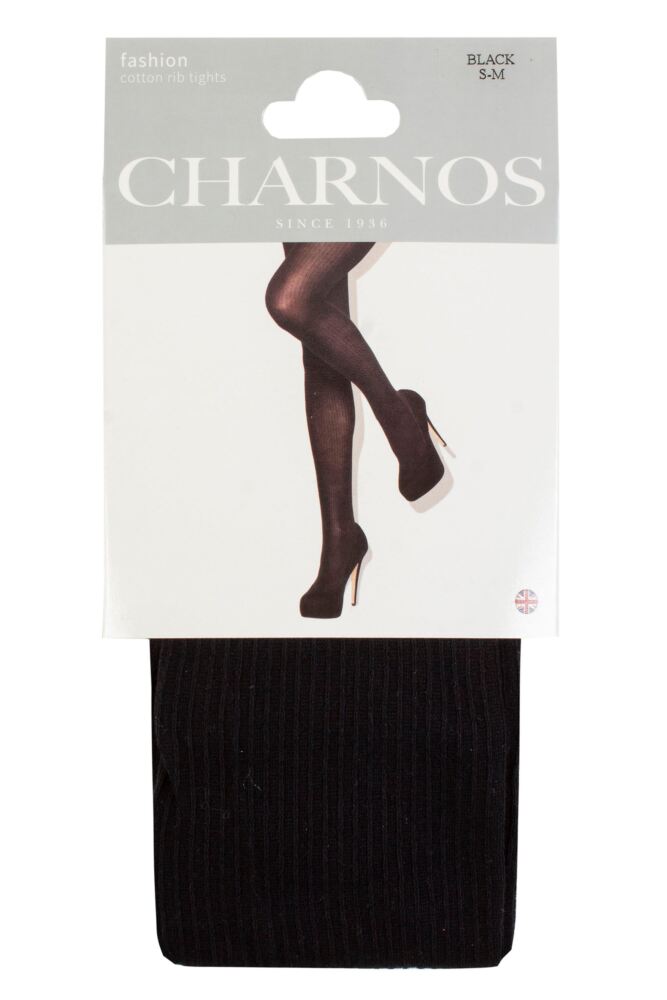 sockshop CharnosWomens Cotton Rib Tights