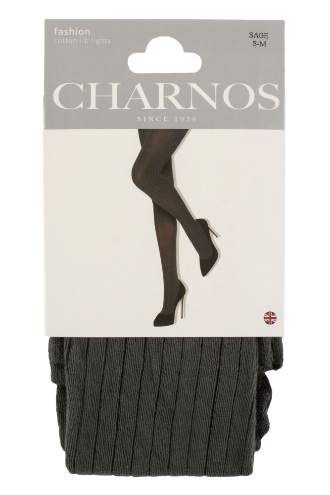 sockshop CharnosWomens Cotton Ribbed Tights