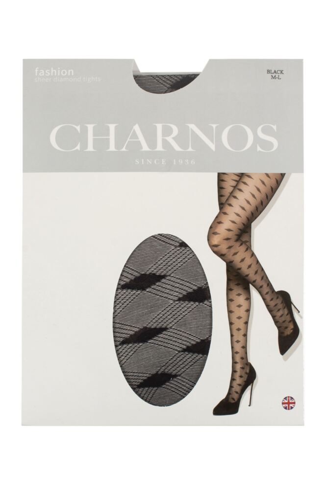 sockshop CharnosWomens Sheer Diamond Tights