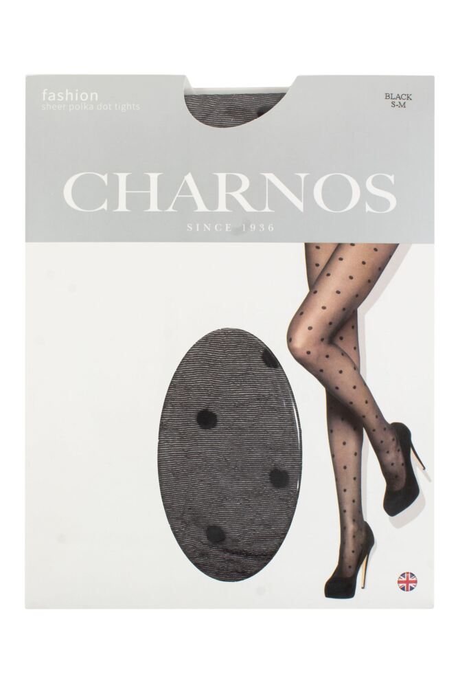 sockshop CharnosWomens Sheer Polka Dot Tights