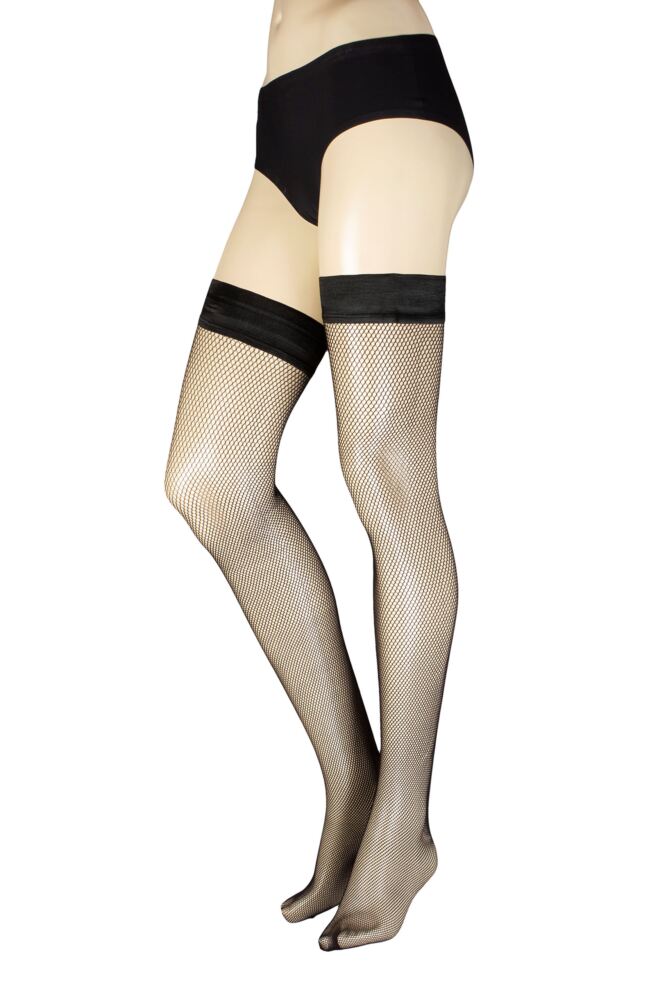 Sockshop CharnosWomens Spot Net Backseam Hold Ups