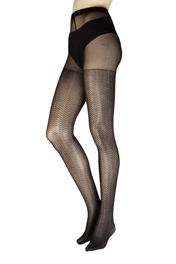 Sockshop CharnosWomens Tuelle Chevron Tights