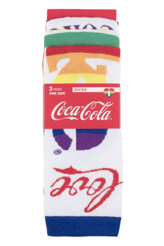 sockshop Coca-ColaMens Cotton Pride Socks 3-Pair