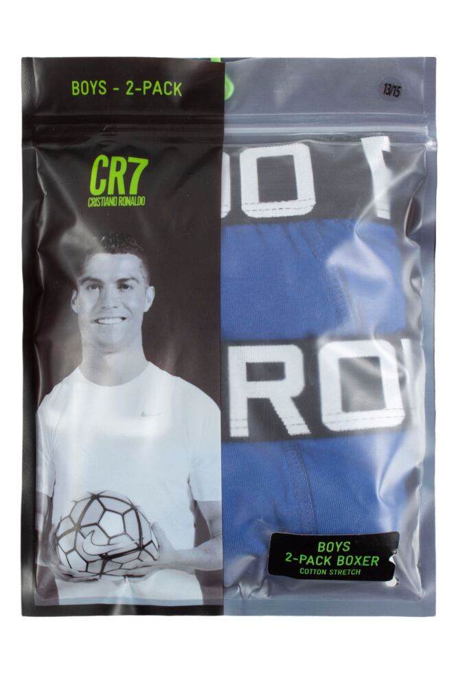 sockshop CR7Boys Cotton Boxer Shorts 2-Pack