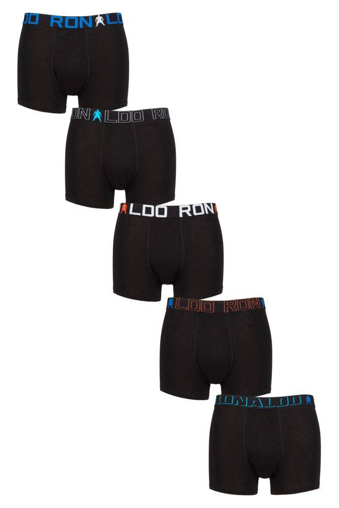 Sockshop CR7Boys Cotton CR7 Boxer Shorts 5-Pack
