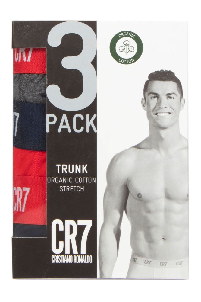sockshop CR7Mens Cotton CR7 Trunks 3-Pack