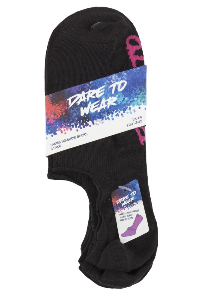 sockshop Dare to WearWomens No Show Socks 5-Pair