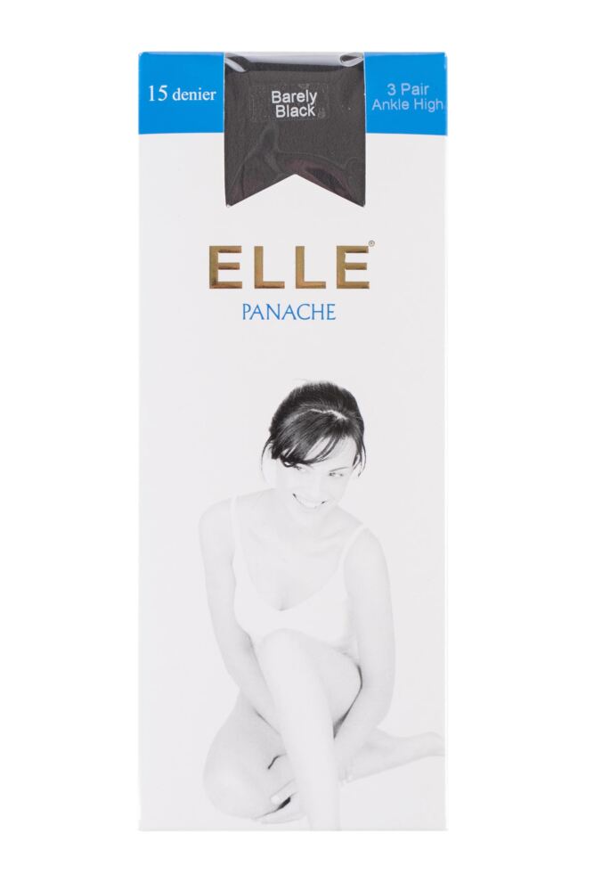 sockshop ELLEWomens 15 Denier Ankle Highs 3-Pair