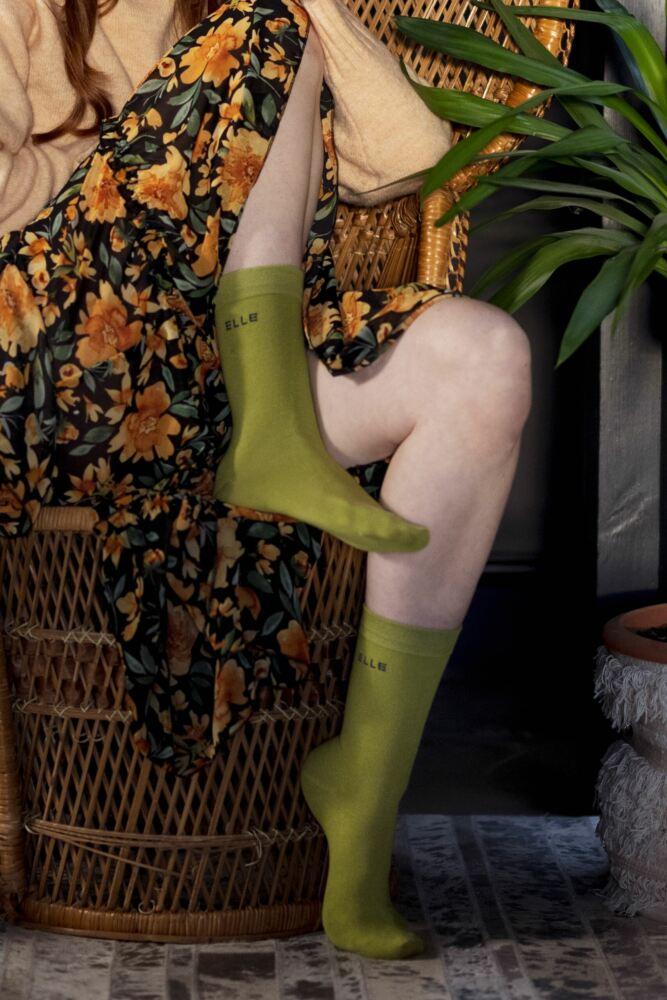 Sockshop ELLEWomens Bamboo Plain Socks 2-Pair